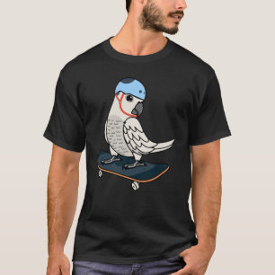 Skateboarden Papagei I Sulfur erzitterte Kakadu T-Shirt