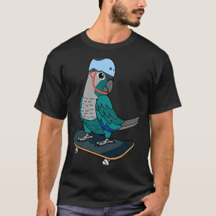 Skateboarden Parrot I Türkise Green Cheek Conur T-Shirt