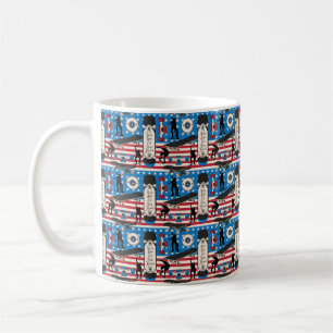 Skateboarden Patrioten USA Skateboarder Kaffeetasse