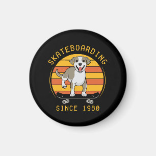 Skateboarden seit 1980 magnet