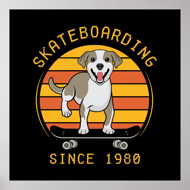 Skateboarden seit 1980 poster (Vorne)