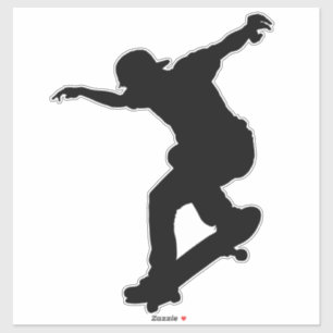 Skateboarden, Skateboard, Vinyl-Aufkleber nach Maß Aufkleber