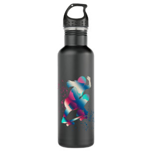 Skateboarder Edelstahlflasche