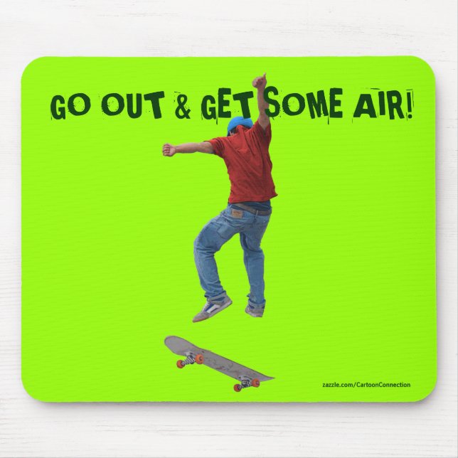 Skateboarder erhalten etwas Air Action Street Kulc Mousepad (Vorne)