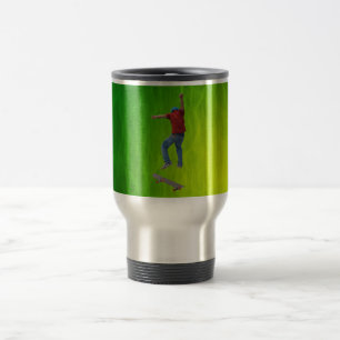 Skateboarder erhalten etwas Air Action Street Kulc Reisebecher