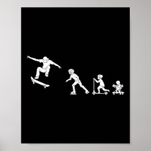 Skateboarder-Evolutionsgeschenk  Poster
