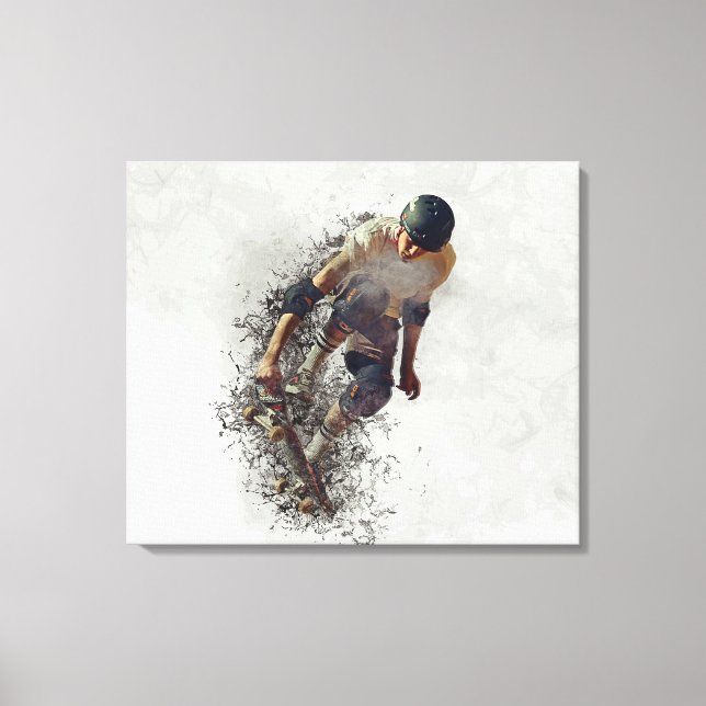 Skateboarder Leinwanddruck (Vorderseite)