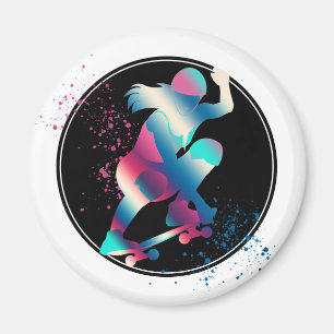 Skateboarder Magnet