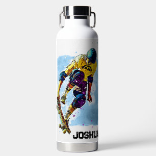 Skateboarder mit Namen Trinkflasche