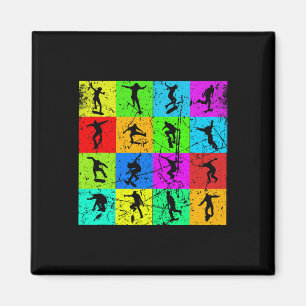 Skateboarder-Outfit Skateboard-Kleidung Skater Ska Magnet