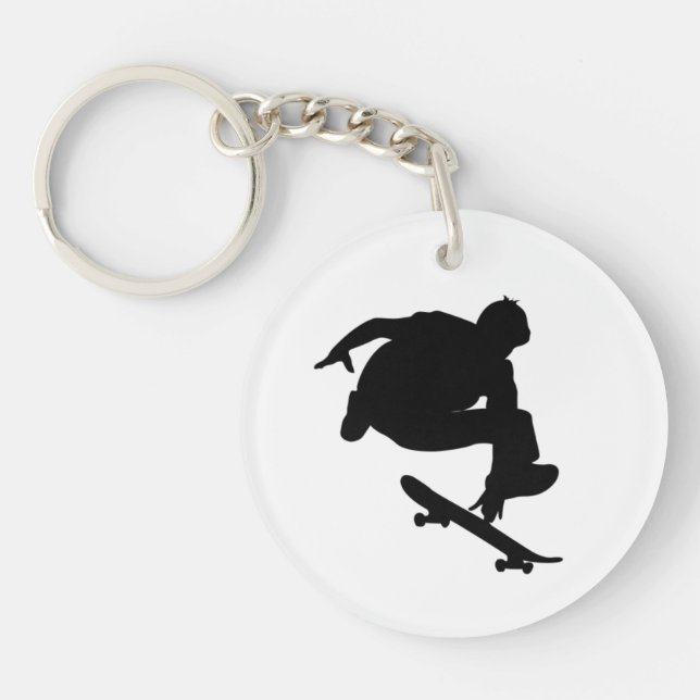 Skateboarder-Schlüsselanhänger Schlüsselanhänger (Vorderseite)