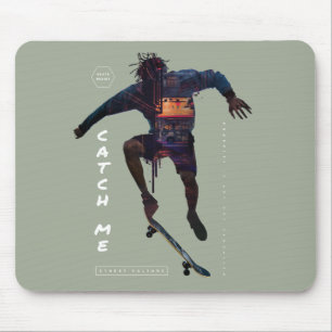 Skateboarder-Silhouette - Urban Design Mousepad