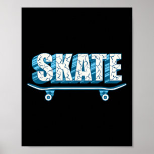Skateboarder Skate Skateboard Männer Frauen Kinder Poster