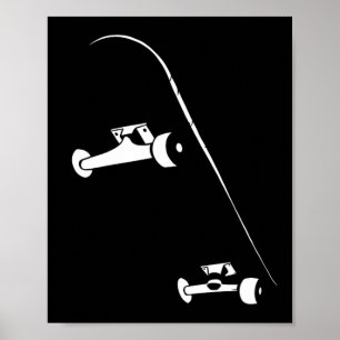 Skateboarder Skateboard fahrend Skateboard  Poster