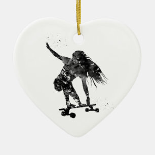 Skateboarder, Skateboard Keramik Ornament