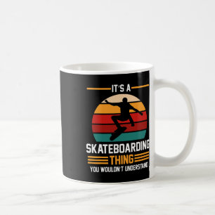 Skateboarder Skateboarding Retro Kaffeetasse