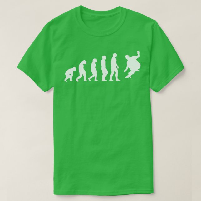 Skateboarder Skater Evolution T-Shirt (Design vorne)