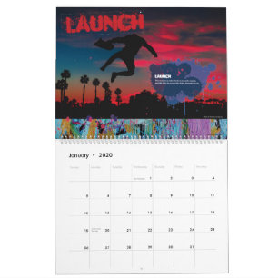 Skateboarder Slang Kalender