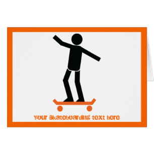 Skateboardeur sur son skateboard personnalisé
