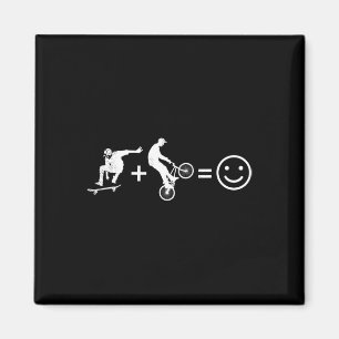 Skateboardfahren und BMX-Fahrradfahrer-Geschenk Sk Magnet
