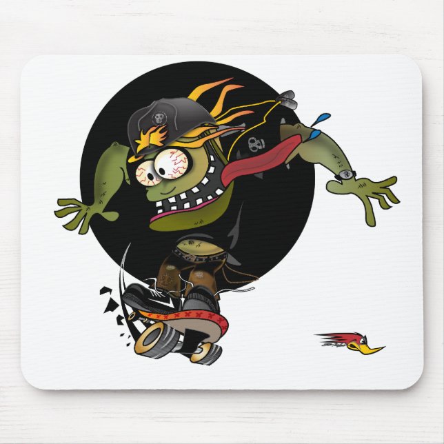 Skateboardfahrer Mousepad (Vorne)