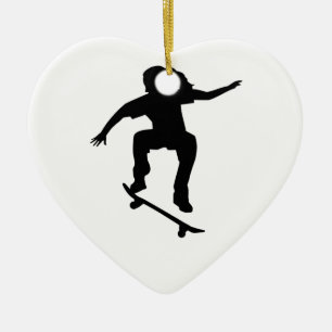 Skateboardfahrermädchen Keramikornament