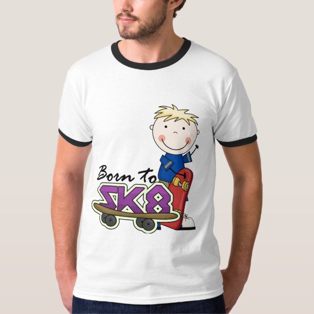 SKATEBOARDING - blonde Jungen-T-Shirts und T-Shirt (Vorderseite)