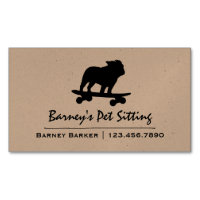 Skateboarding Bulldog Silhouette Cooler Skater Hun