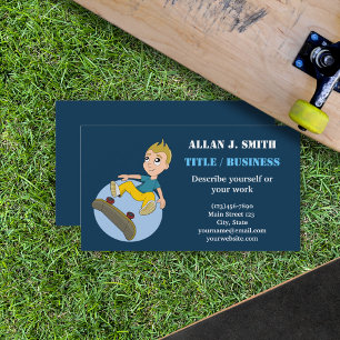 Skateboarding Business Cards Visitenkarte