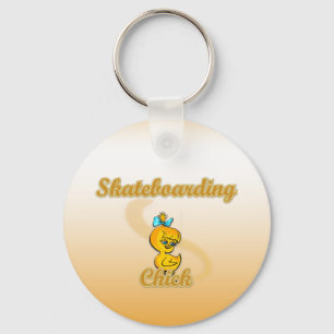 Skateboarding Chick Schlüsselanhänger