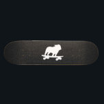Skateboarding englische skateboard<br><div class="desc">Cooler Skateboarding-englische Bulldoggen-Silhouette. Dieser total geschürte Skaterhund ist in Bewegung. Ein fantastischer Skateboard für Hundeliebhabermenschen und Skater-Hunde. Karo heraus Jenns Gekritzel-Welt für diesen Spaßhundeentwurf auf mehr Produkten, die süße Geschenke machen.</div>