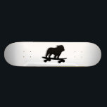 Skateboarding englische skateboard<br><div class="desc">Cooler Skateboarding-englische Bulldoggen-Silhouette. Dieser total geschürte Skaterhund ist in Bewegung. Ein fantastischer Skateboard für Hundeliebhabermenschen und Skater-Hunde. Karo heraus Jenns Gekritzel-Welt für diesen Spaßhundeentwurf auf mehr Produkten, die süße Geschenke machen.</div>
