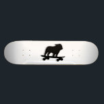 Skateboarding englische skateboard<br><div class="desc">Cooler Skateboarding-englische Bulldoggen-Silhouette. Dieser total geschürte Skaterhund ist in Bewegung. Ein fantastischer Skateboard für Hundeliebhabermenschen und Skater-Hunde. Karo heraus Jenns Gekritzel-Welt für diesen Spaßhundeentwurf auf mehr Produkten,  die süße Geschenke machen.</div>