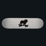 Skateboarding englische skateboard<br><div class="desc">Cooler Skateboarding-englische Bulldoggen-Silhouette. Dieser total geschürte Skaterhund ist in Bewegung. Ein fantastischer Skateboard für Hundeliebhabermenschen und Skater-Hunde. Karo heraus Jenns Gekritzel-Welt für diesen Spaßhundeentwurf auf mehr Produkten,  die süße Geschenke machen.</div>