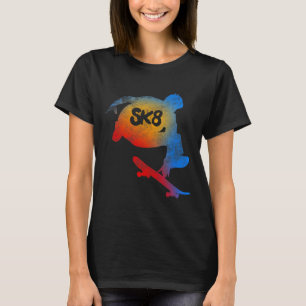 Skateboarding-Evolutions-T-Shirt Cooles Sk8 Skater T-Shirt