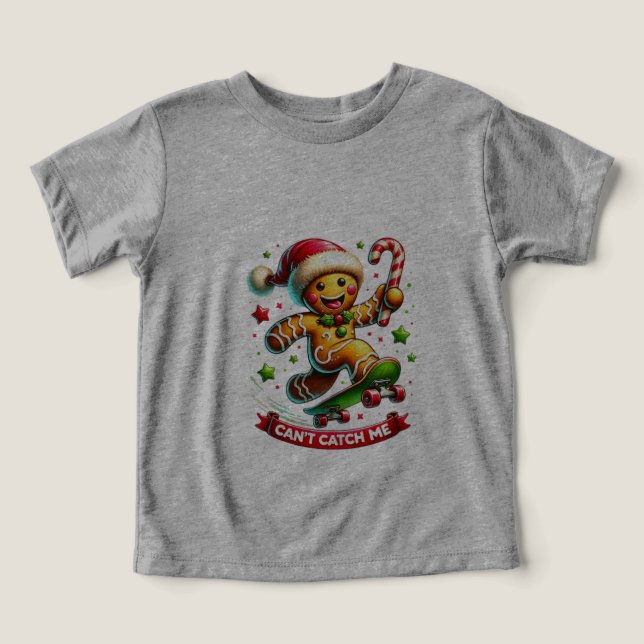Skateboarding Gingerbread Joy (Design Vorderseite)