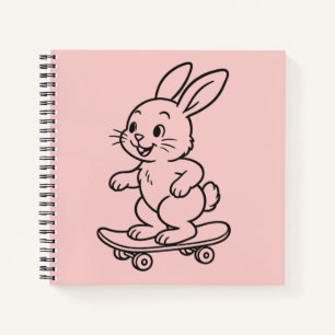 Skateboarding-Hase Notizbuch