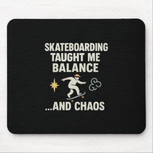 Skateboarding Lance und Chaos Retro Block Mousepad