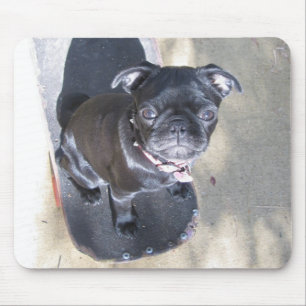 Skateboarding Mops Mousepad (Foto)