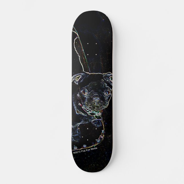 Skateboarding MopsSkateboard Skateboard (Vorderseite)