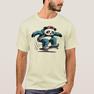 Skateboarding-Panda T-Shirt