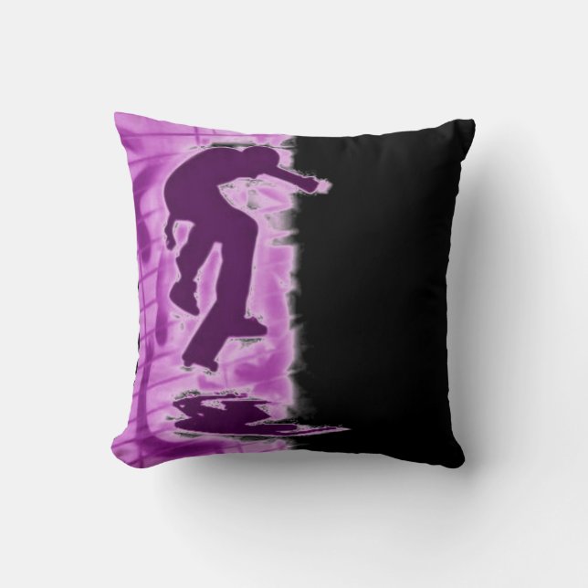Skateboarding Pillow Kissen (Vorderseite)