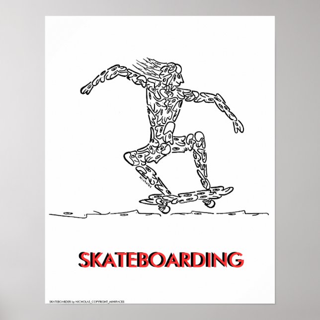 SKATEBOARDING POSTER (Vorne)