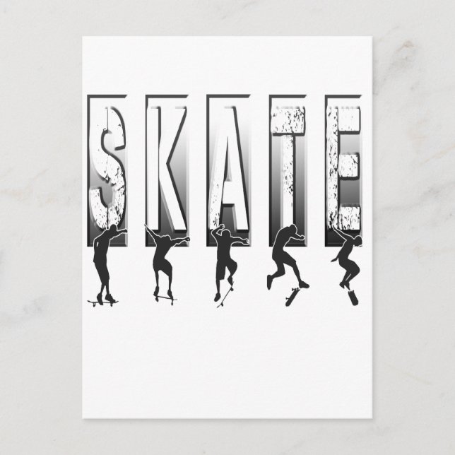 SKATEBOARDING POSTKARTE (Vorderseite)