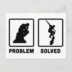 Skateboarding Postkarte