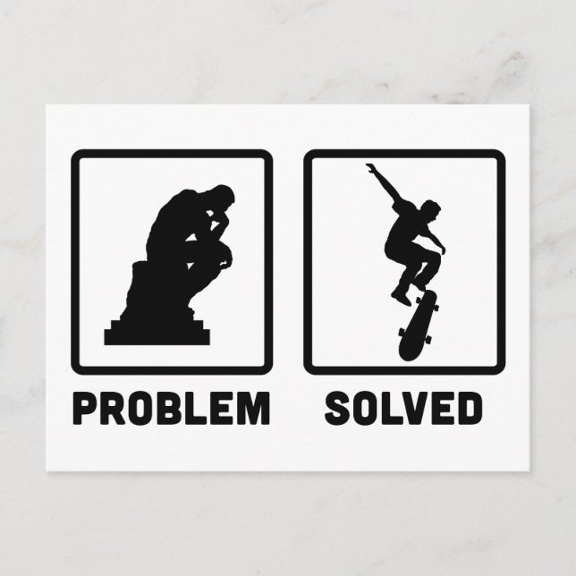 Skateboarding Postkarte (Vorderseite)