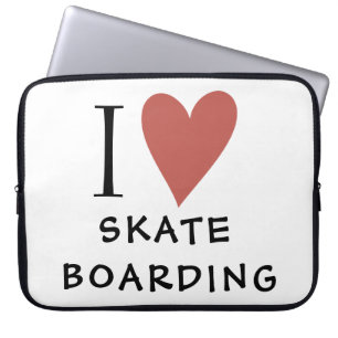 Skateboarding Red Heart Laptopschutzhülle