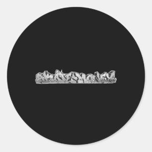 Skateboarding runder aufkleber