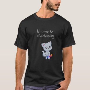 Skateboarding Skateboard Katze Los Skateboarding T-Shirt