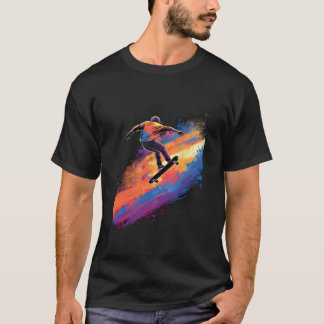 Skateboarding Skateboarder Halfpipe Sprung Skaten T-Shirt
